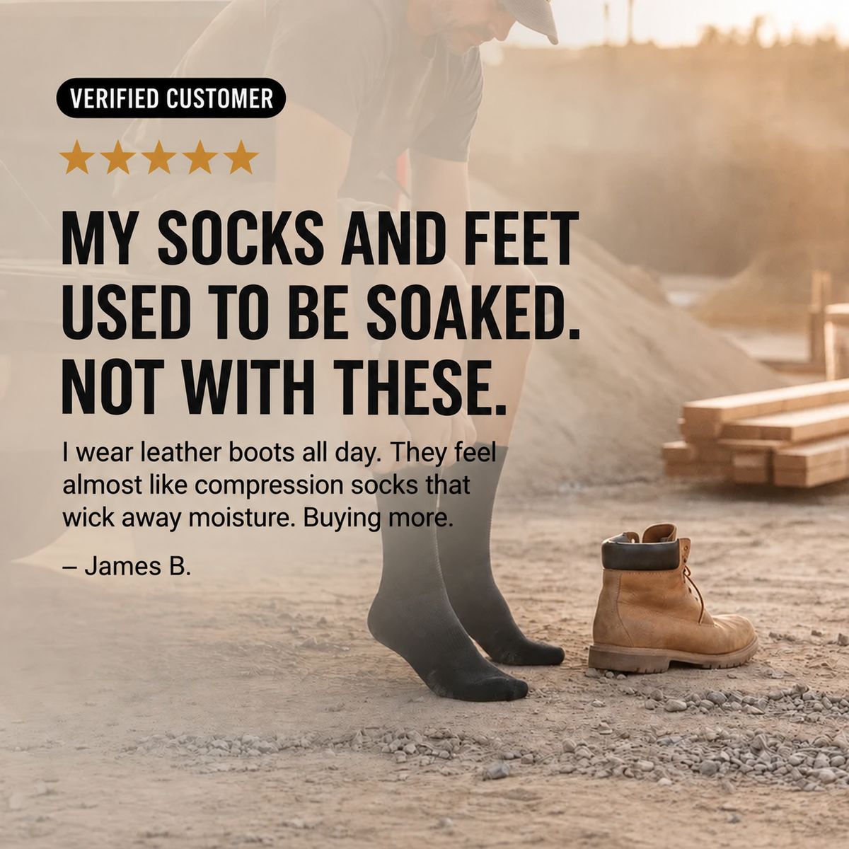NeedyKnee™ Work Socks