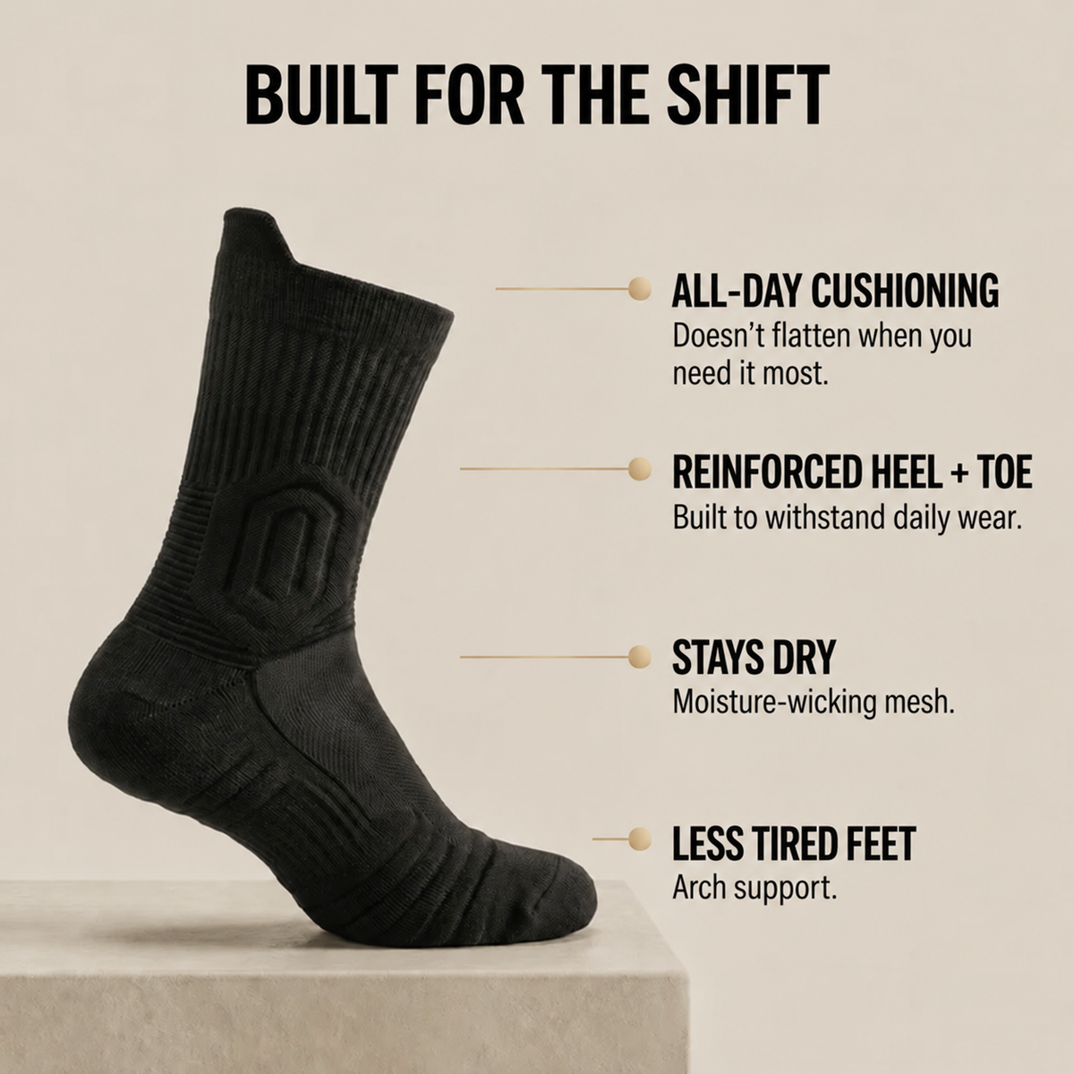 NeedyKnee™ Work Socks